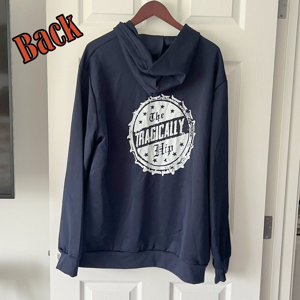 The Tragically Hip Music Band Full Zip-Up Hoodie! Brand New!